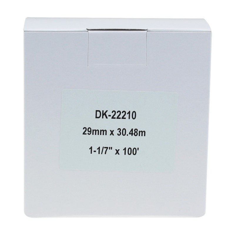 Compatible Brother White Address Labels DK-22210 29mm x 30.48m (Pack Of 10)
